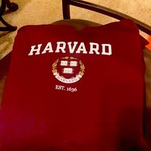 NEW without tags Size large Harvard sweatshirt hooded long sleeve